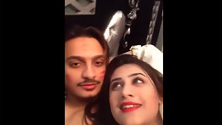 Sexy Pakistani babe Sania with her boyfriend on valentine day